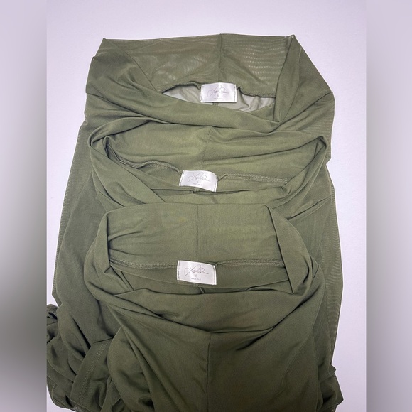 NWOT ⚜️🫒⚜️ Laina Rauma olive color mesh see through biker shorts - Picture 5 of 14